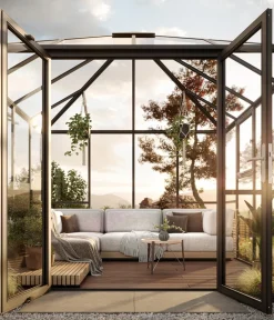 KGT Doppeltür für PaviLux, ca. B139/H189 cm Anthrazit Hot