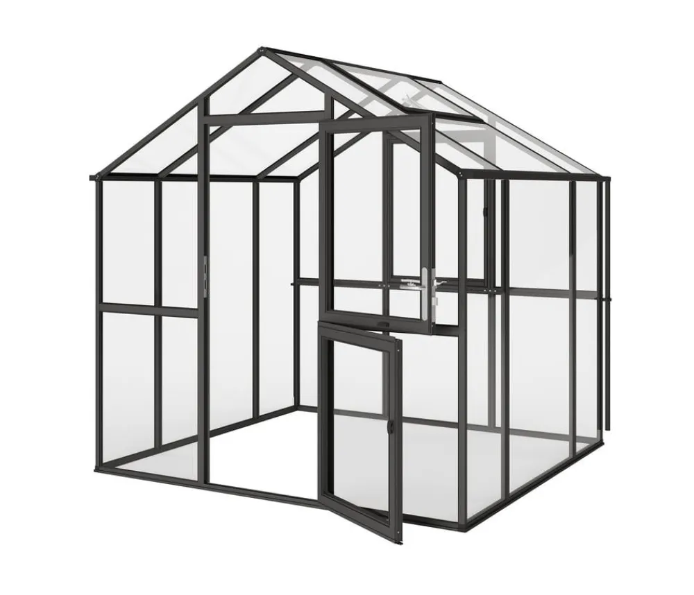 KGT Gewächshaus Aptasia III-Small, ESG, ca. B233/H235/T217 cm Anthrazit Online