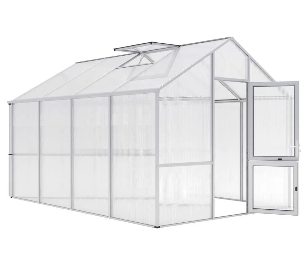 KGT Gewächshaus Dahlie IV, ca. B297/H276/T429 cm Silber Sale