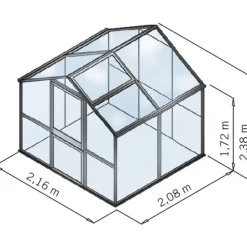 KGT Gewächshäuser > Gewächshaus Galant II, HKP