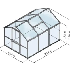 KGT Gewächshäuser > Gewächshaus Galant III, HKP