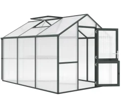 KGT Gewächshaus Iris III, ca. B233/H226/T323 cm Dunkelgrün Discount