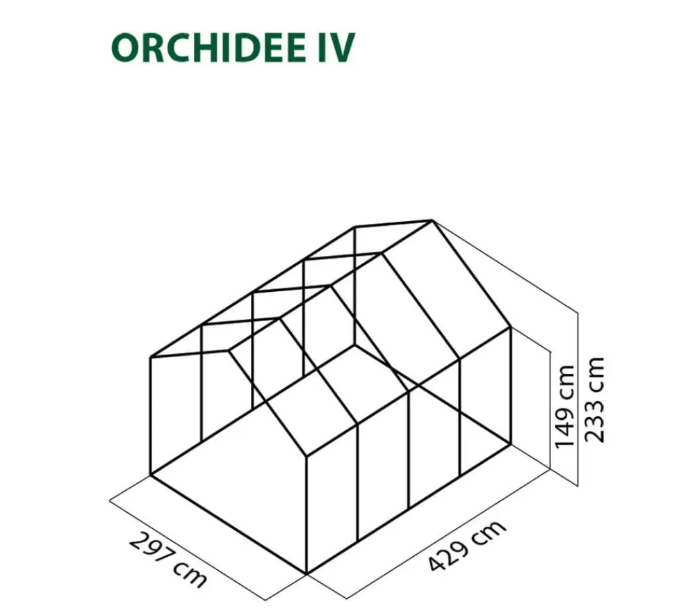 KGT Gewächshäuser - Gewächshaus Orchidee IV Silber