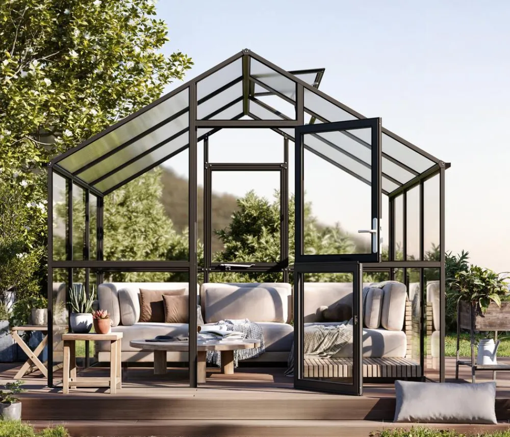KGT Gewächshäuser - Gewächshaus Ortasia III, ESG/HKP Anthrazit