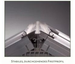 KGT Gewächshäuser - Gewächshaus Rhodo IV Silber