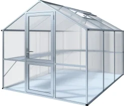 KGT Gewächshaus Rose III, ca. B233/H215/T322 cm Silber Best
