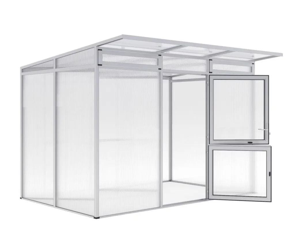 KGT Gewächshaus Santini II, ca. B297/H215/T254 cm Silber Discount