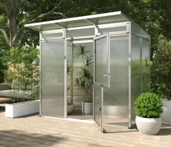 KGT Gewächshäuser - Gewächshaus Santini Small, ca. B233/H215/T150 cm Silber