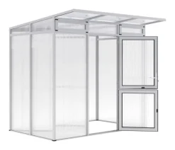 KGT Gewächshäuser - Gewächshaus Santini Small, ca. B233/H215/T150 cm Silber