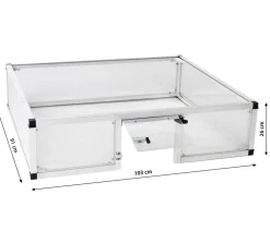 KGT Hochbeete & Frühbeete > Schildkröten-Unterbau für Frühbeet 100, ca. B103/H26/T91 cm