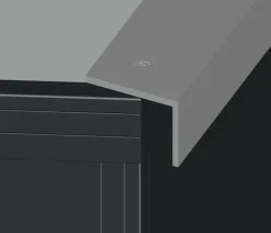 KGT Schneckenkante für Aluminium-Hochbeet 130, ca. B120/T90 cm Silber Sale