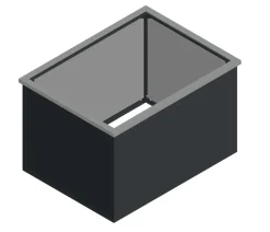 KGT Schneckenkante für Aluminium-Hochbeet 130, ca. B120/T90 cm Silber Sale