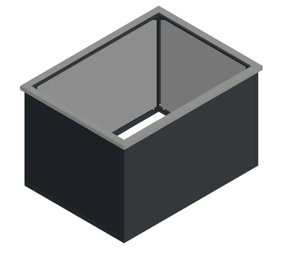 KGT Schneckenkante für Aluminium-Hochbeet 130, ca. B120/T90 cm Silber Sale