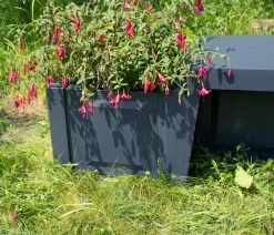 KHW Gartenbänke Kunststoff - Kunststoff-Gartenbank Berlin Dunkelgrau