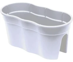 KHW Pflanzkübel & Blumenkästen > Kunststoff-Geländertopf Flowerclip, ca. B57,5/H27/T27,7 cm, 2er-Set