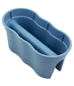 KHW Pflanzkübel & Blumenkästen - Kunststoff-Geländertopf Flowerclip, ca. B57,5/H27/T27,7 cm, 2er-Set Blau