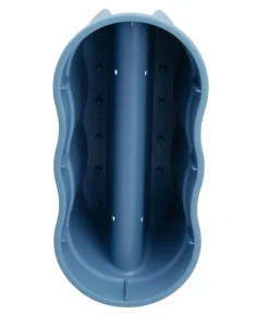 KHW Pflanzkübel & Blumenkästen - Kunststoff-Geländertopf Flowerclip, ca. B57,5/H27/T27,7 cm, 2er-Set Blau