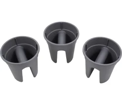 KHW Pflanzkübel & Blumenkästen > Kunststoff-Geländertopf Flowerclip, rund, ca. Ø27/H27 cm, 3er-Set