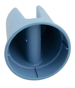 KHW Kunststoff-Geländertopf Flowerclip, rund, ca. Ø27/H27 cm, 3er-Set Blau