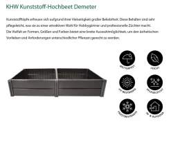 KHW Hochbeete & Frühbeete > Kunststoff-Hochbeet Demeter