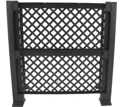 KHW Rankgitter & Obelisken - Kunststoff-Mülltonnenspalier, 100 x 49 x 119 cm Dunkelgrau