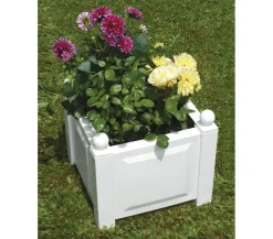 KHW Kunststoff-Pflanzkasten, ca. B43/H41/T43 cm Dunkelgrau Best