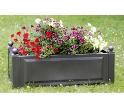 KHW Pflanzkübel & Blumenkästen - Kunststoff-Pflanzkasten, ca. B100/H41/T43 cm Weiß