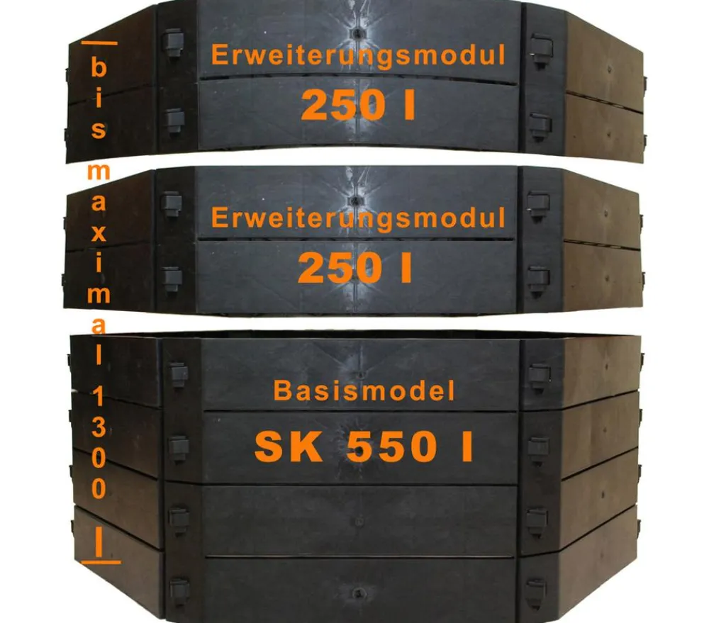 KHW Komposter & Abfallbehälter|Hochbeete & Frühbeete > Kunststoff-Schnellkomposter, 550 Liter