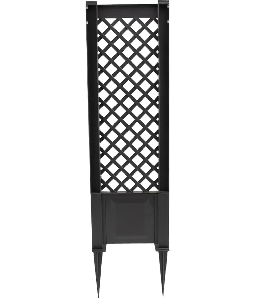 KHW Rankgitter & Obelisken > Kunststoff-Spalier mit Erdspießen, ca. B43/H140/T6 cm