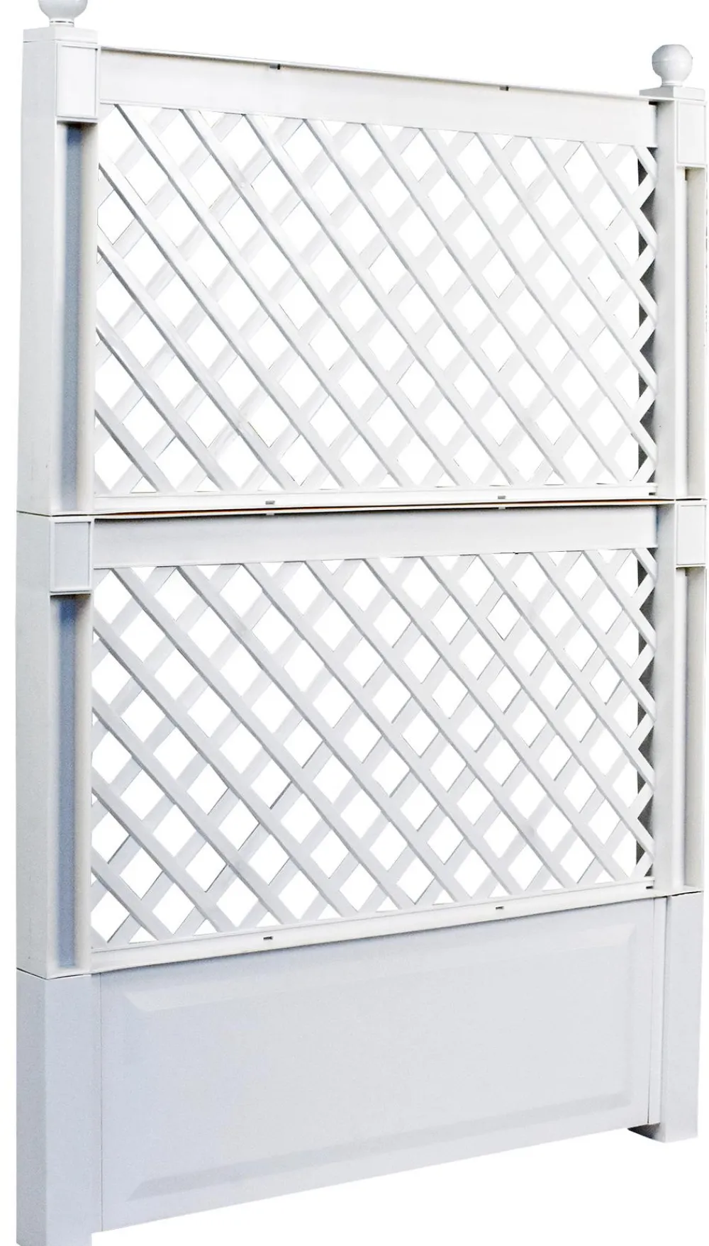 KHW Rankgitter & Obelisken > Kunststoff-Spalier mit Erdspießen, ca. B100/H140/T6 cm