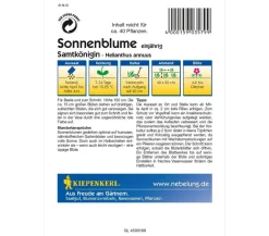 Nebelung/Kiepenkerl Kiepenkerl Saatgut Sonnenblume 'Samtkönigin' Rot Hot