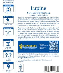 Nebelung/Kiepenkerl Blumensamen > Kiepenkerl Samen Lupine 'Gartenzwerg'