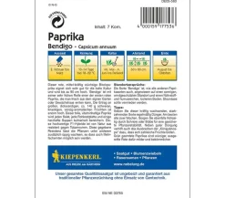 Nebelung/Kiepenkerl Gemüsesamen > Kiepenkerl Samen Paprika 'Bendigo'