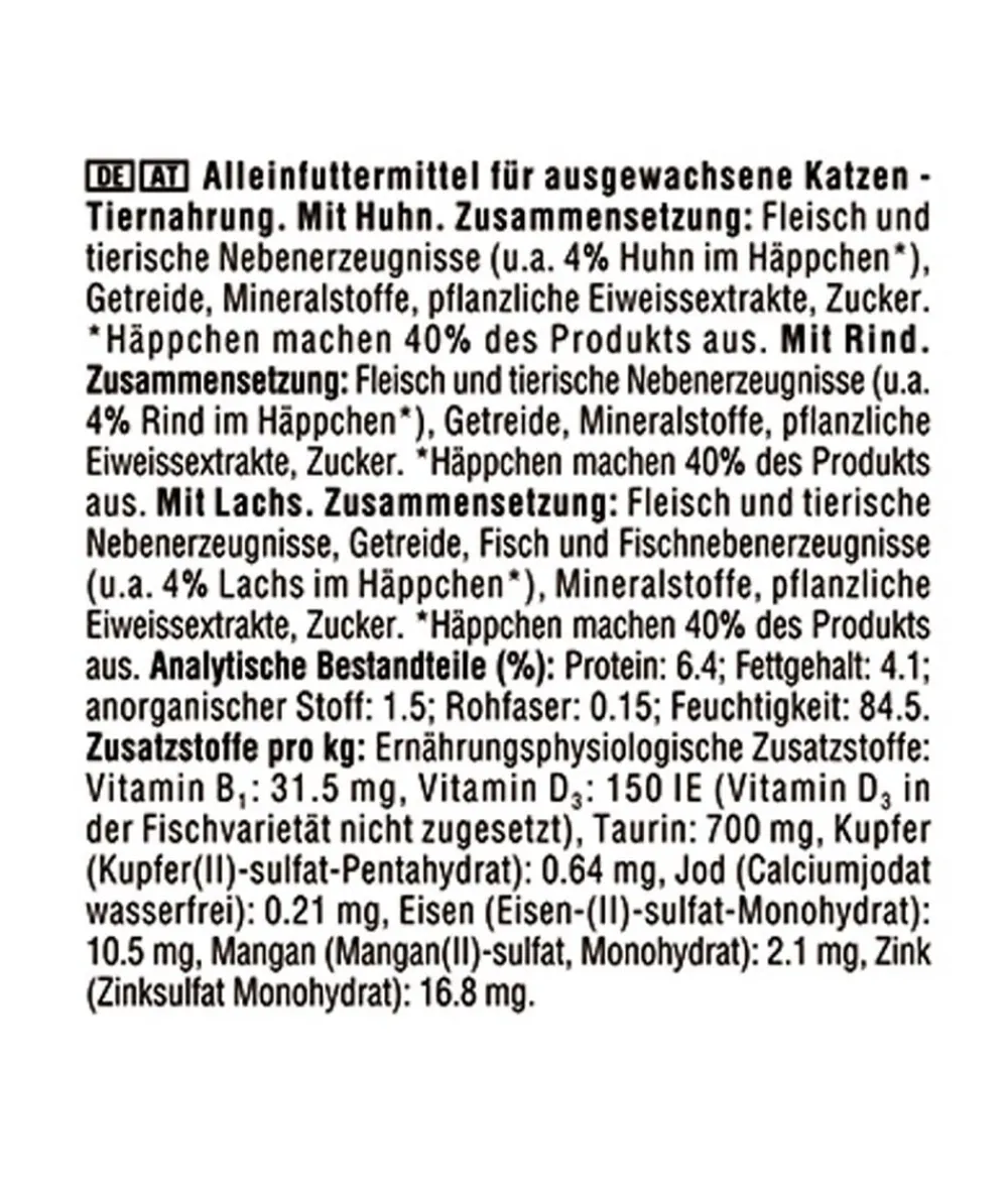 Kitekat® Nassfutter für Katzen Multipack Bunte Vielfalt in Sauce, Adult, 12 x 85 g Clearance