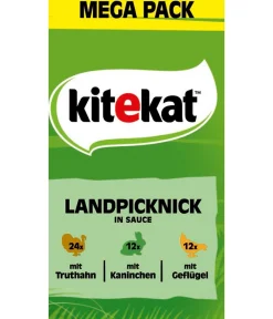 Kitekat® Nassfutter für Katzen Multipack Landpicknick in Sauce, Adult, 48 x 85 g Online