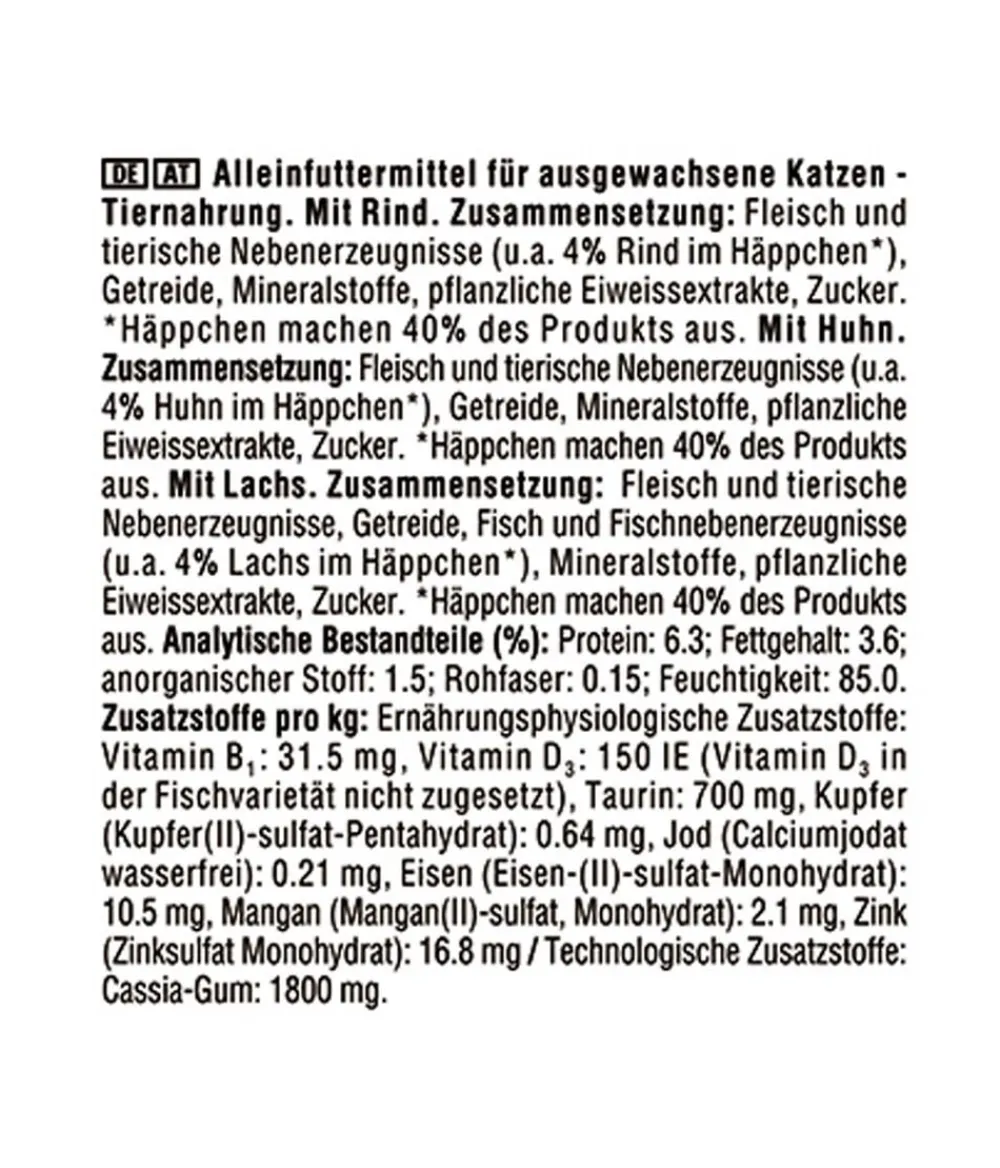 Kitekat® Nassfutter Katze - Nassfutter für Katzen Multipack Markt-Mix in Gelee, Adult, 12 x 85 g