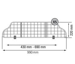 kleinmetall® Auto-Hundeschutzgitter TraficGard Schwarz