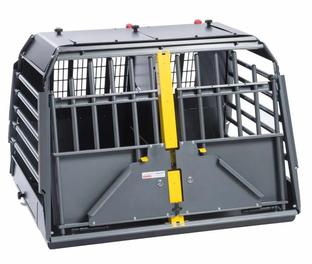 kleinmetall® Hundetransportbox VarioCage Doppelbox M, ca. B93/H65/T76-103 cm Discount