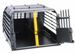 kleinmetall® Hundetransportboxen - Hundetransportbox VarioCage Doppelbox XL, ca. B99/H71,5/T81-103 cm