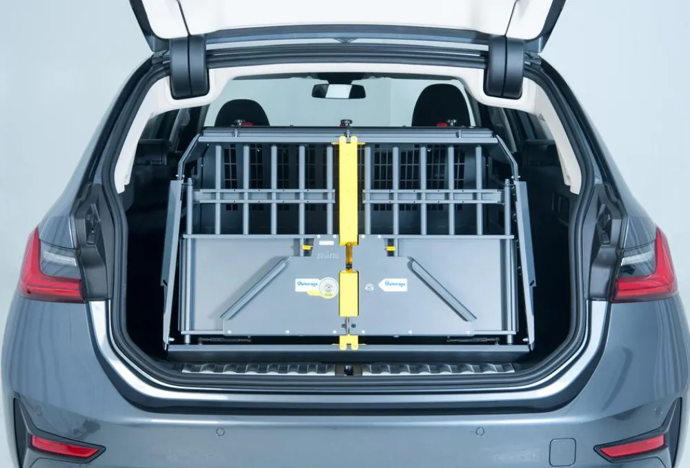 kleinmetall® Hundetransportboxen - Hundetransportbox VarioCage Doppelbox S, ca. B93/H59/T73-99 cm