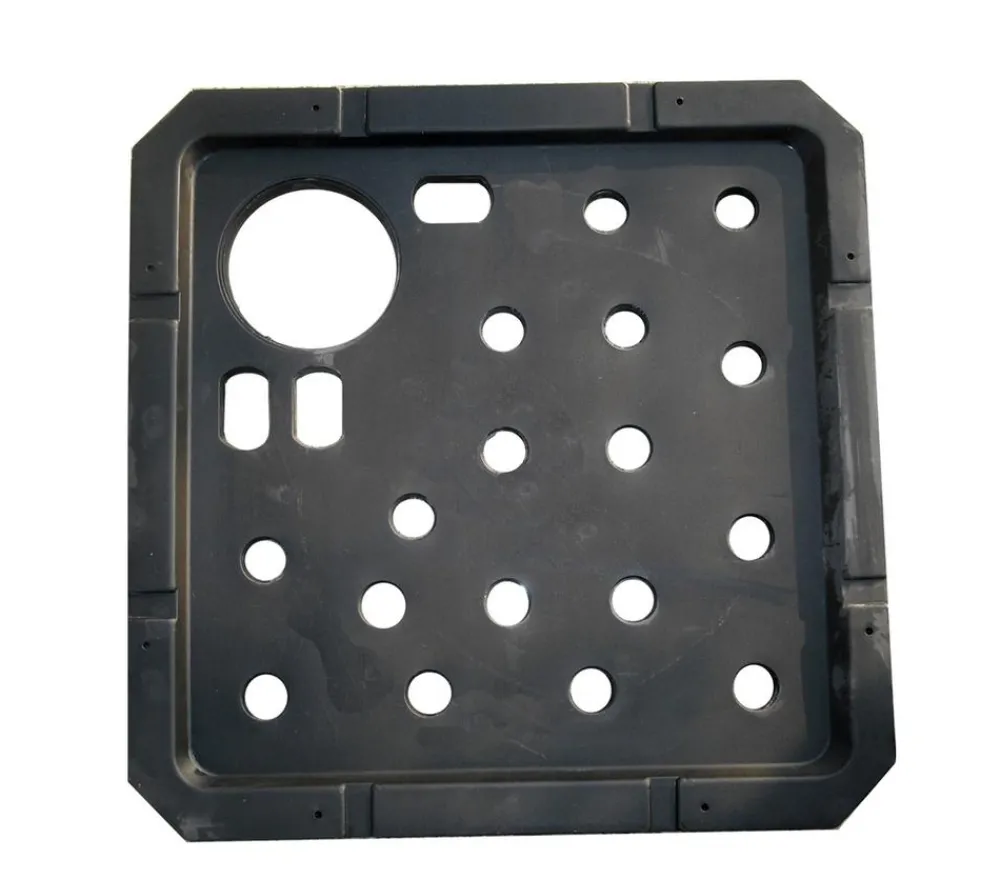 Dehner Brunnen Zubehör - Kunststoff-Ersatzdeckel für Brunnen, , 56 x 56 x 3 cm Schwarz