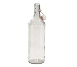 Kunzmann Saft- & Weinherstellung - Bügelverschlussflasche, 1000 ml Transparent