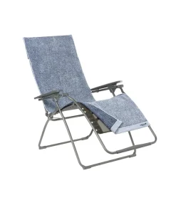 Lafuma Frotteauflage Littoral, ca. B60/T180 cm Blau Discount
