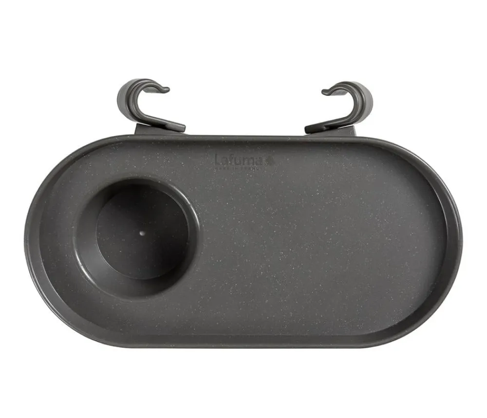 Lafuma Relaxliegen - Getränkehalter für Relaxsessel, ca. B7/H15/T30 cm Grau