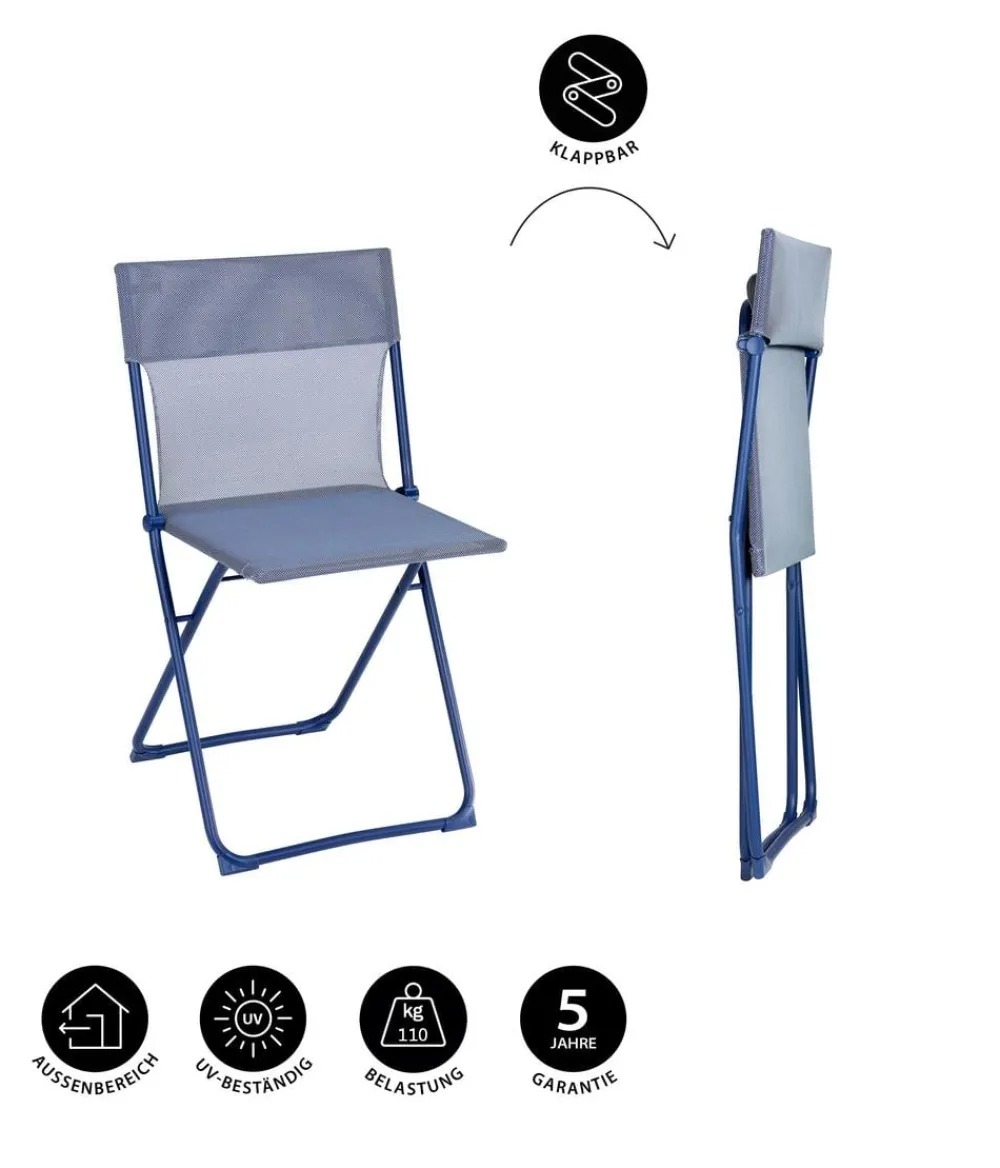 Lafuma Klappstuhl Balcony II, ca. B48/H83/T44 cm Blau Outlet