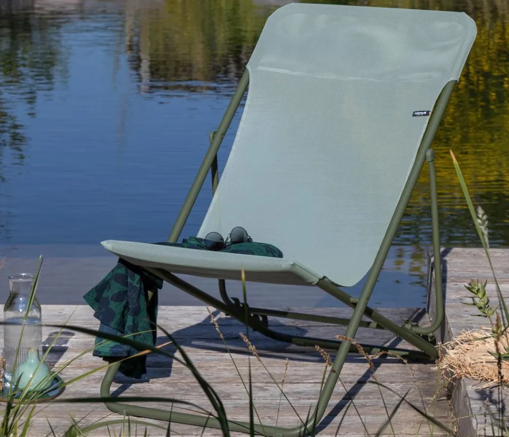 Lafuma Klappstühle - Klappstuhl Maxi Transat, ca. B62/H77-91/T83-95 cm Moosgrün