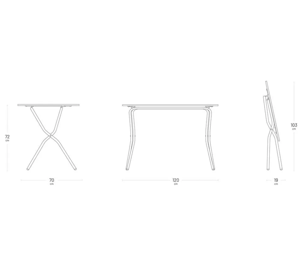 Lafuma Klapptische > Klapptisch Balcony Tab 120, ca. B120/H72/T70 cm