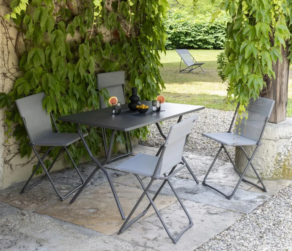 Lafuma Klapptische - Klapptisch Balcony Tab 120, ca. B120/H72/T70 cm Grau