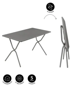 Lafuma Klapptische - Klapptisch Balcony Tab 120, ca. B120/H72/T70 cm Grau