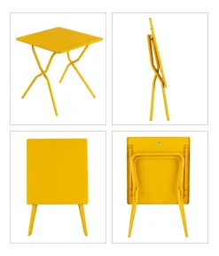Lafuma Klapptische - Klapptisch Balcony Tab 64, ca. B64/H72/T70 cm Gelb